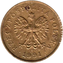 Preview 2 groszy, 1991 obverse