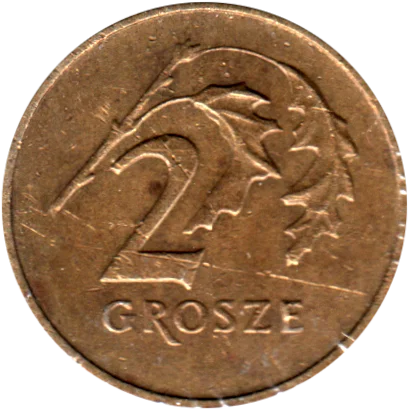 2 groszy, 1991 Reverse