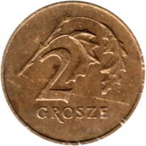 Preview 2 groszy, 1991 reverse