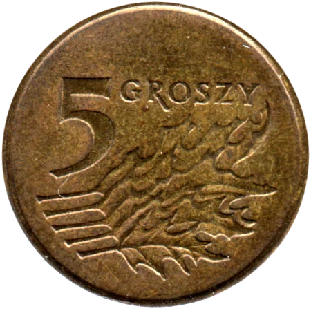 5 groszy, 1998 Reverse