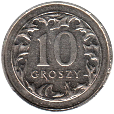 10 groszy, 2010 Reverse