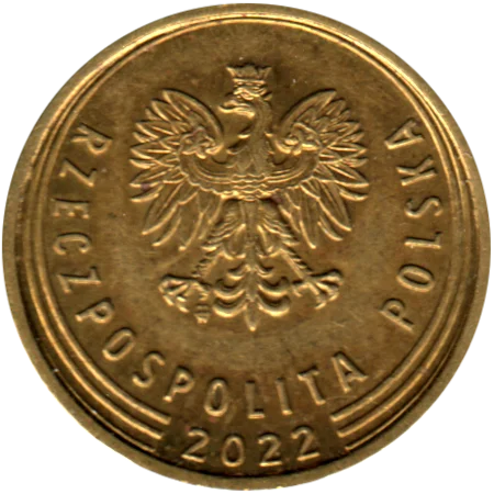 5 groszy, 2022 Obverse