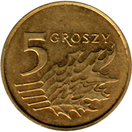 5 groszy, 2022 Reverse