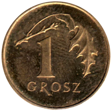 1 grosz, 2009 Reverse