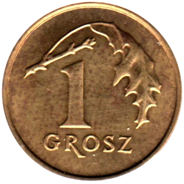 1 grosz, 2007 Reverse