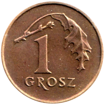 Preview 1 grosz, 1991 reverse
