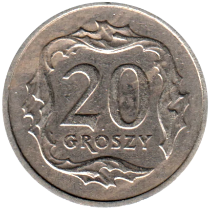 20 groszy, 1992 Reverse