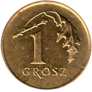 1 grosz, 1999 Reverse
