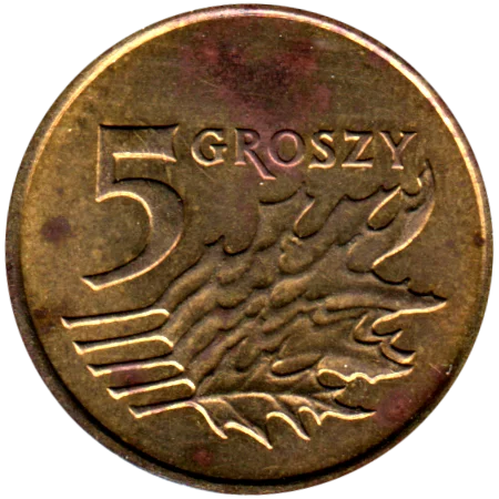 5 groszy, 2002 Reverse