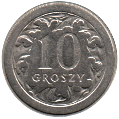 Preview 10 groszy, 1992 reverse