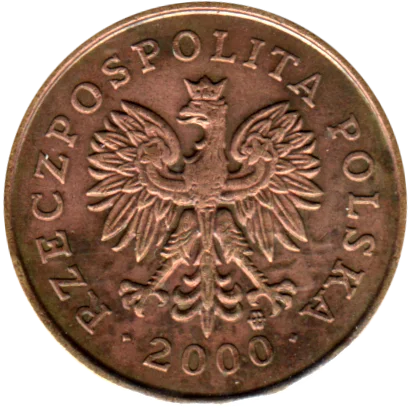 2 groszy, 2000 Obverse