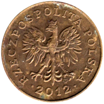 1 grosz, 2012 Obverse
