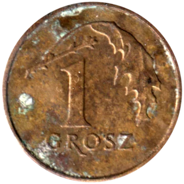 1 grosz, 2012 Reverse