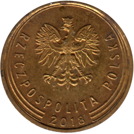 5 groszy, 2018 Obverse
