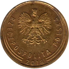 Preview 5 groszy, 2018 obverse