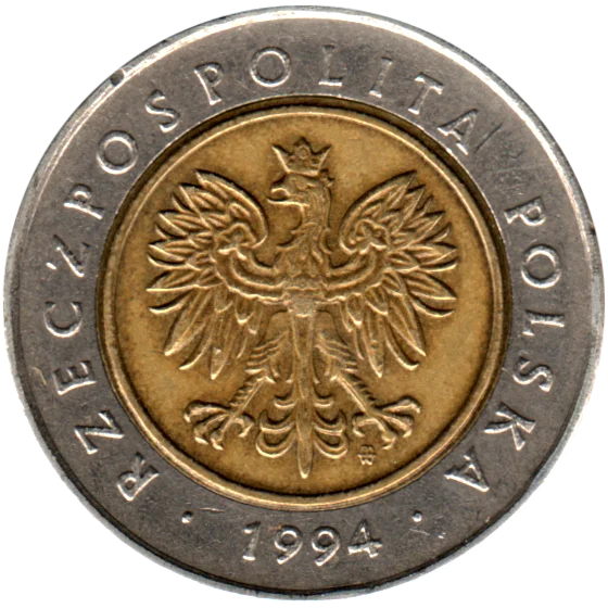 5 Złoty, 1994 Obverse