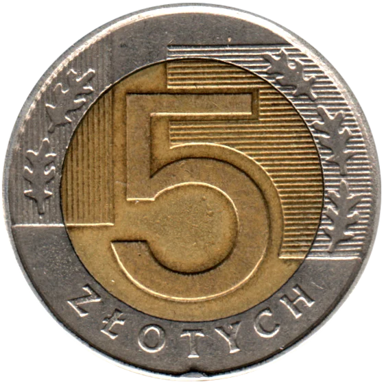 5 Złoty, 1994 Reverse