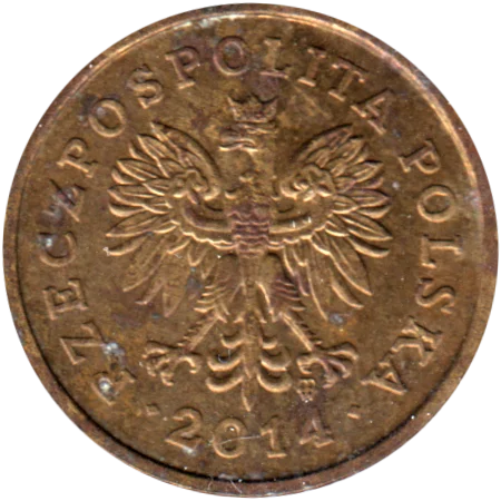 5 groszy, 2014 Obverse