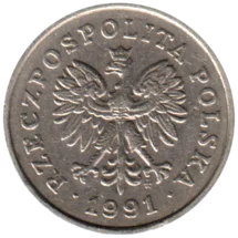 Preview 20 groszy, 1991 obverse