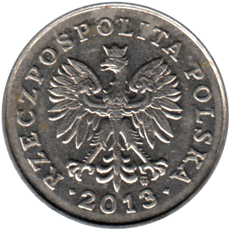 50 groszy, 2013 Obverse