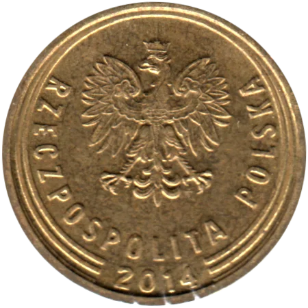 5 groszy, 2014 Obverse