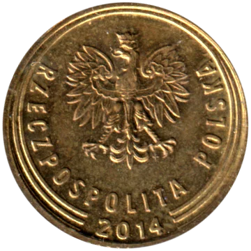 Preview 1 grosz, 2014 obverse