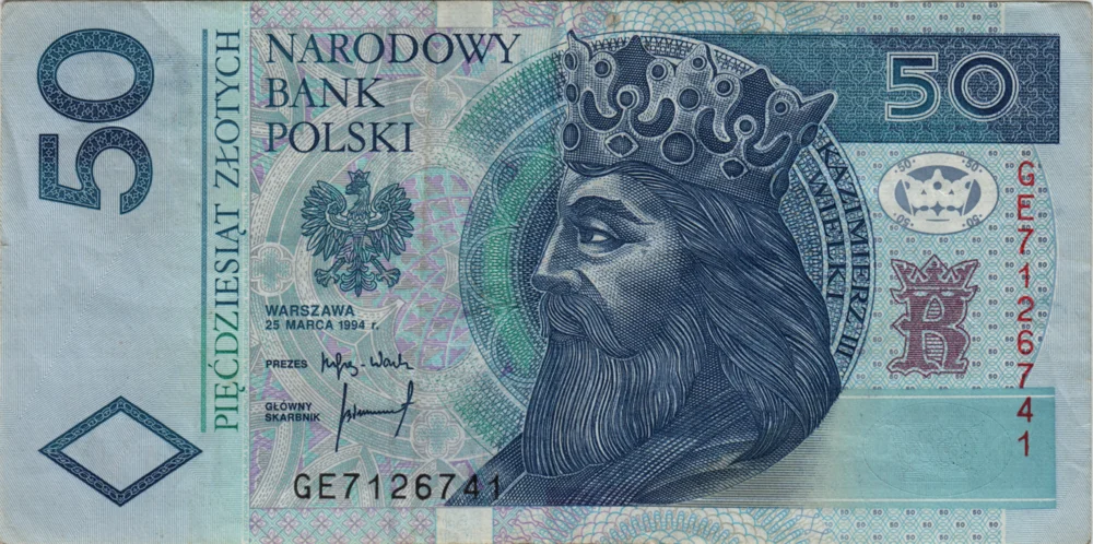 50 Złoty, 1994 Reverse