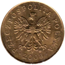 Preview 5 groszy, 2008 obverse