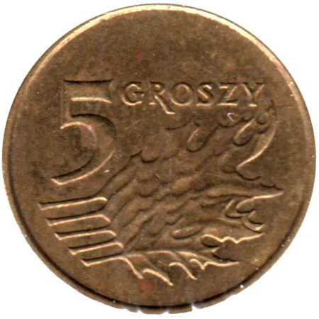 5 groszy, 2008 Reverse