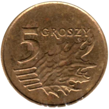 Preview 5 groszy, 2008 reverse
