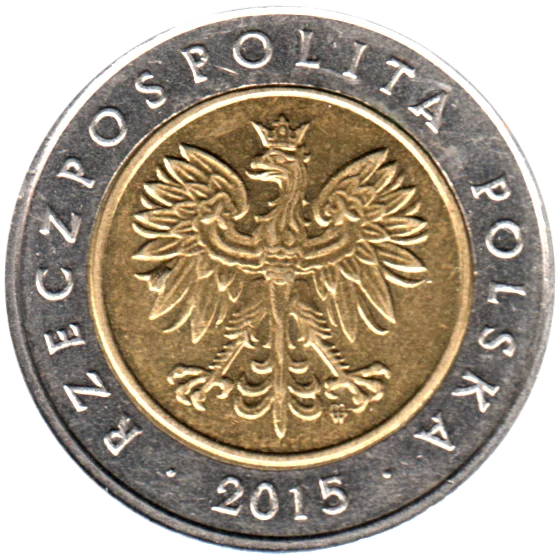 5 Złoty, 2015 Obverse