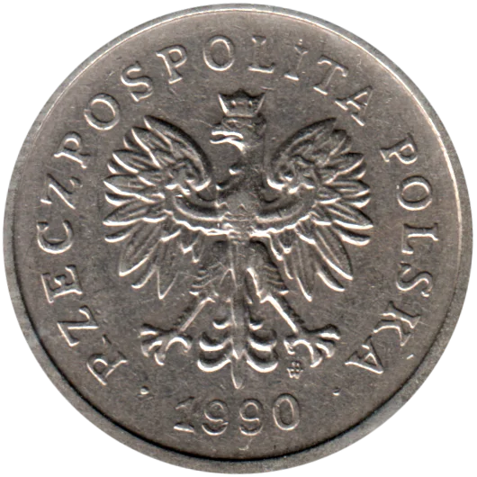 1 Złoty, 1990 Obverse