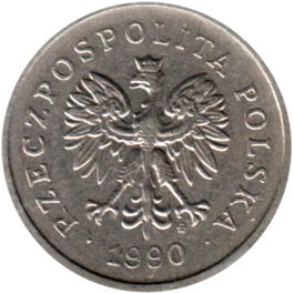 Preview 1 Złoty, 1990 obverse