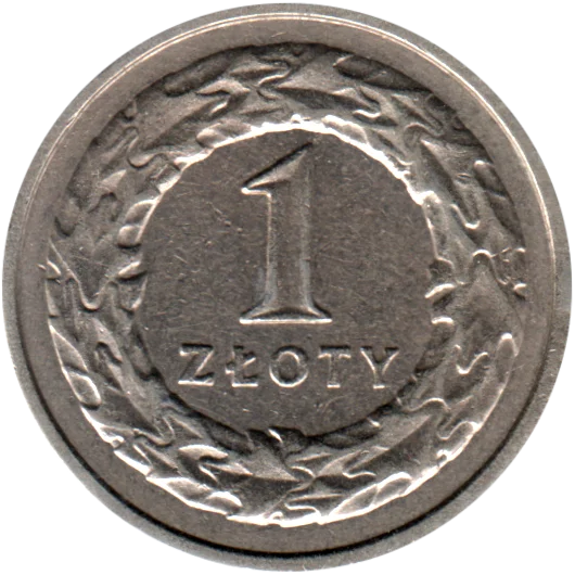 1 Złoty, 1990 Reverse