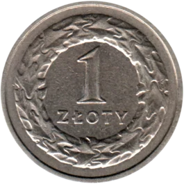 Preview 1 Złoty, 1990 reverse