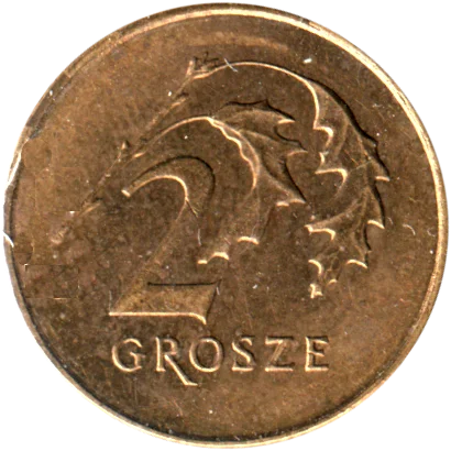 2 groszy, 2008 Reverse