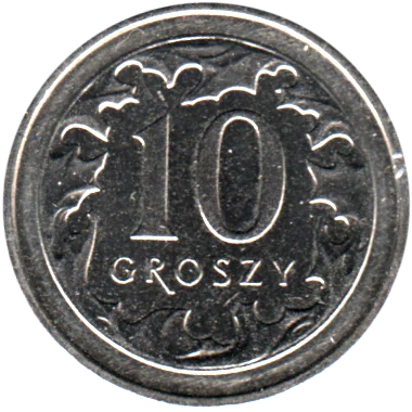10 groszy, 2019 Reverse