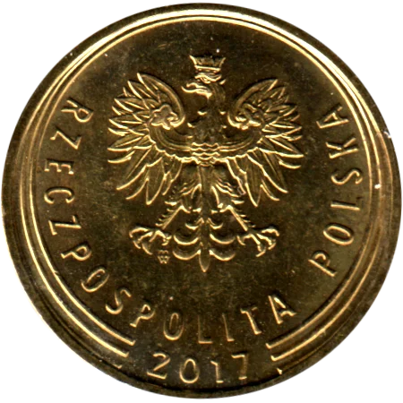 5 groszy, 2017 Obverse