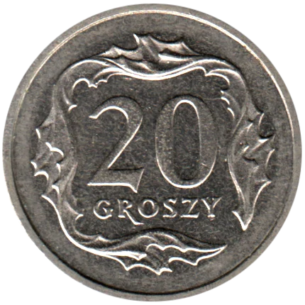 20 groszy, 2001 Reverse