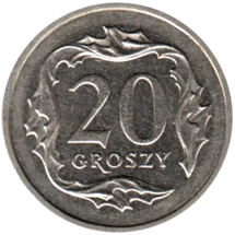 Preview 20 groszy, 2001 reverse