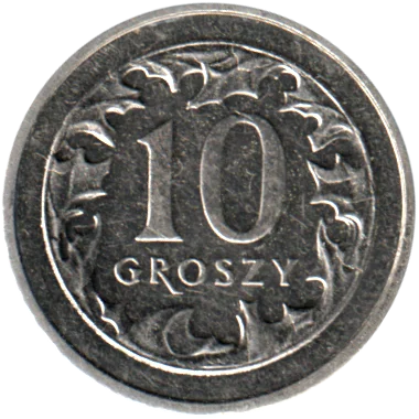 10 groszy, 2009 Reverse