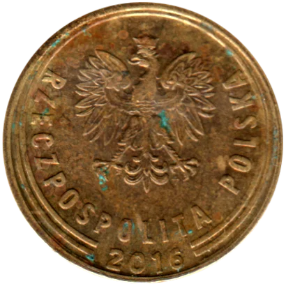 2 groszy, 2016 Obverse