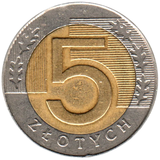 5 Złoty, 1996 Reverse