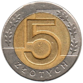 Preview 5 Złoty, 1996 reverse