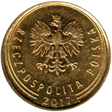 Preview 1 grosz, 2017 obverse