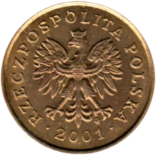 Preview 5 groszy, 2001 obverse