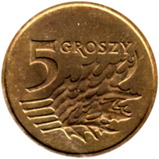 Preview 5 groszy, 2001 reverse