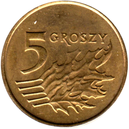 5 groszy, 2007 Reverse