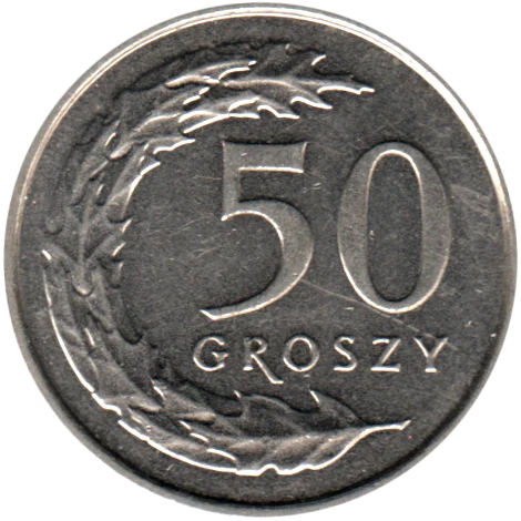 50 groszy, 2015 Reverse