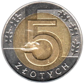 Preview 5 Złoty, 2010 reverse